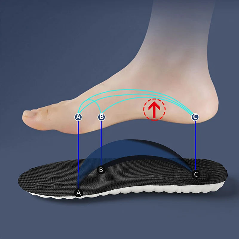 LumaStep Active™ High-Elastic Latex Sport Insoles